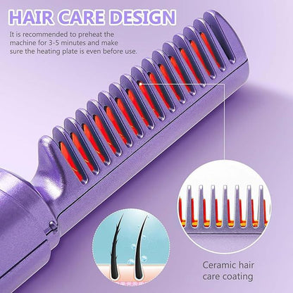 Ionic straightening comb reducing frizz