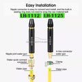 Brass Garden Hose Nozzle — Adjustable Spray from Mist to Jet