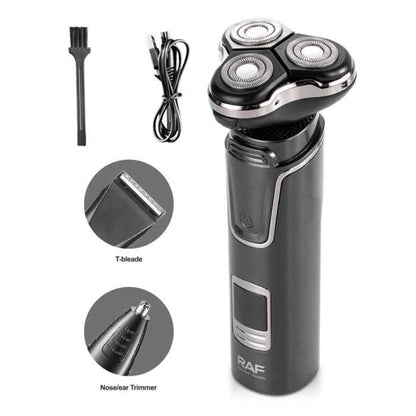 Magnetic shaver heads detaching for cleaning