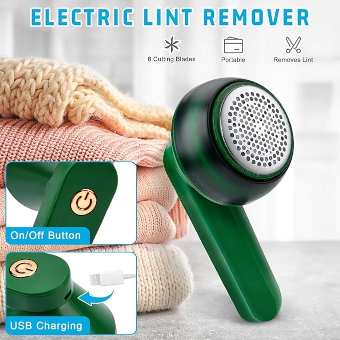 Rechargeable electric lint remover
