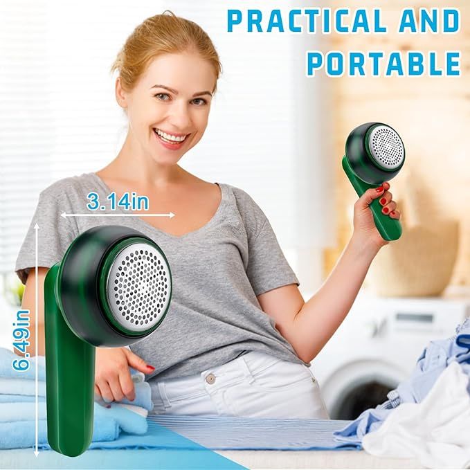 USB rechargeable lint remover being charged