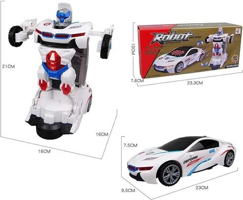 One button deformation from car to robot