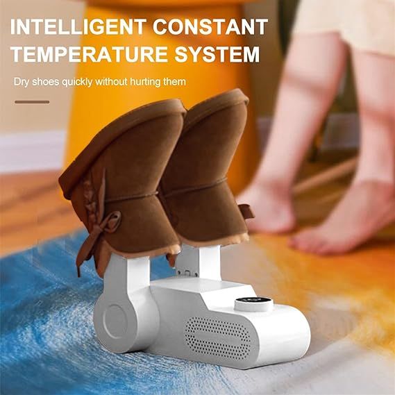 Constant 42C warm air circulating inside shoes