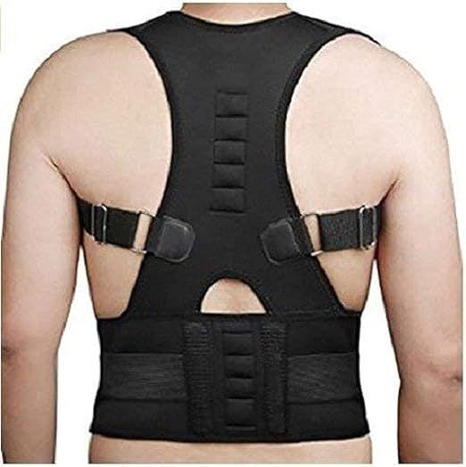 Slim support brace worn under a shirt