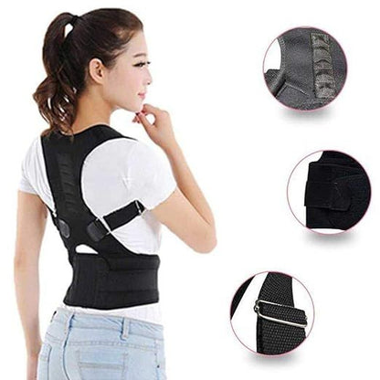 Adjustable shoulder and back support brace