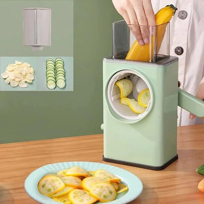 Larger feed chute taking whole vegetables