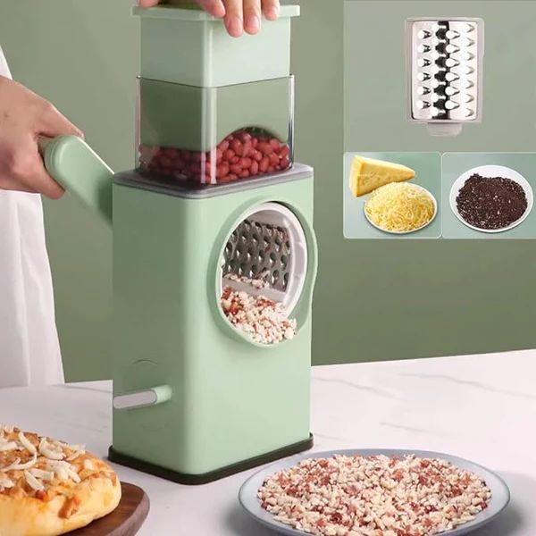 Suction cup locking the grater to a counter