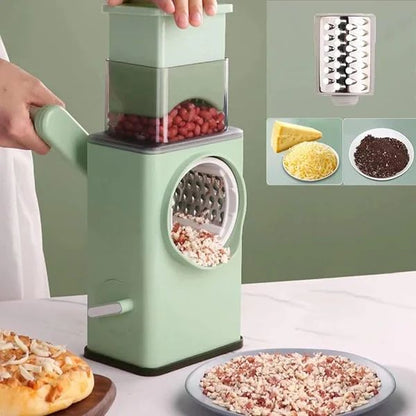 Suction cup locking the grater to a counter