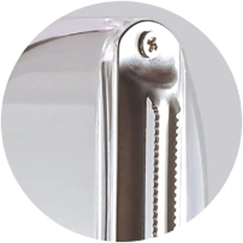 Wide sharp blade peeling with minimal resistance