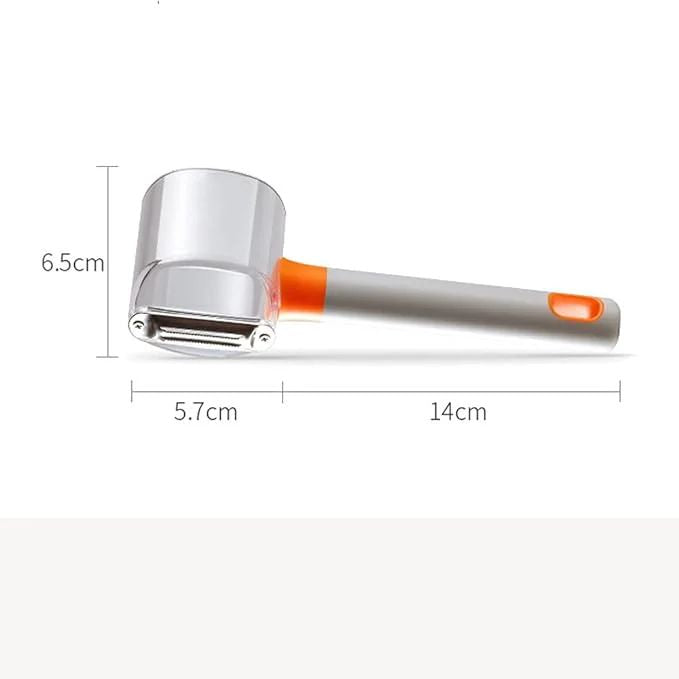 Peeler shaving chocolate and zesting citrus