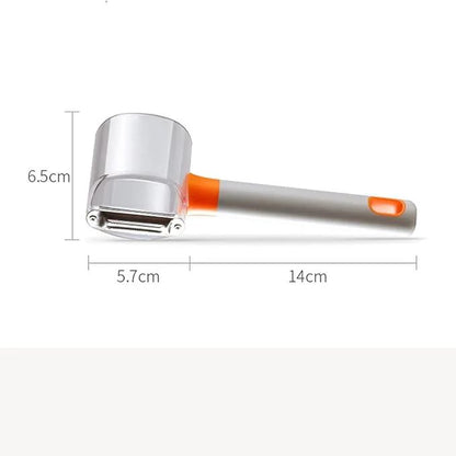 Peeler shaving chocolate and zesting citrus