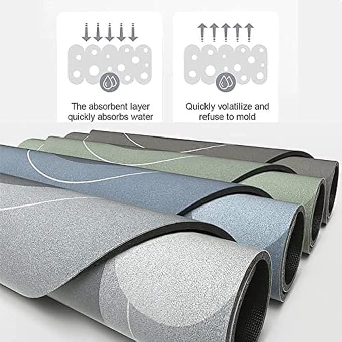 Thin flat mat clearing under a door