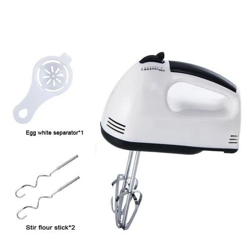 Seven speed settings plus turbo on the hand mixer