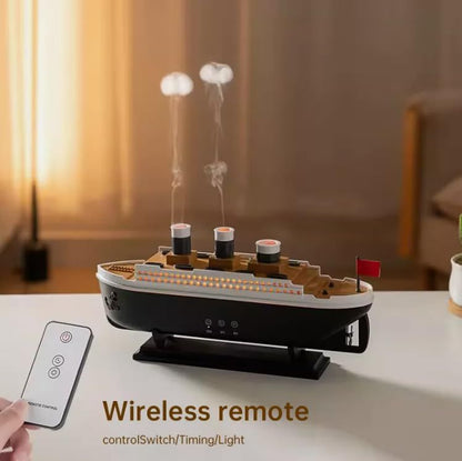 Adding essential oil to the ship humidifier water tank