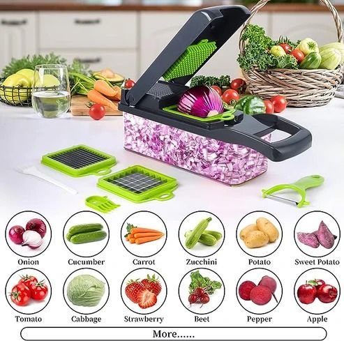 Fast vegetable prep with the chopper