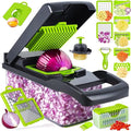 Vegetable Chopper & Slicer — 8 Blades with Storage Container