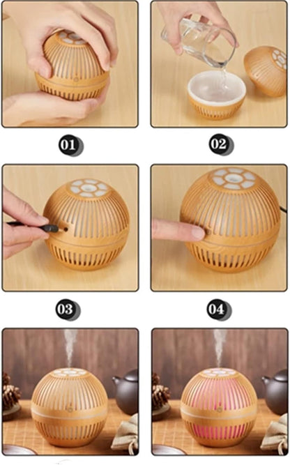 150ml ultrasonic aroma diffuser with colour light